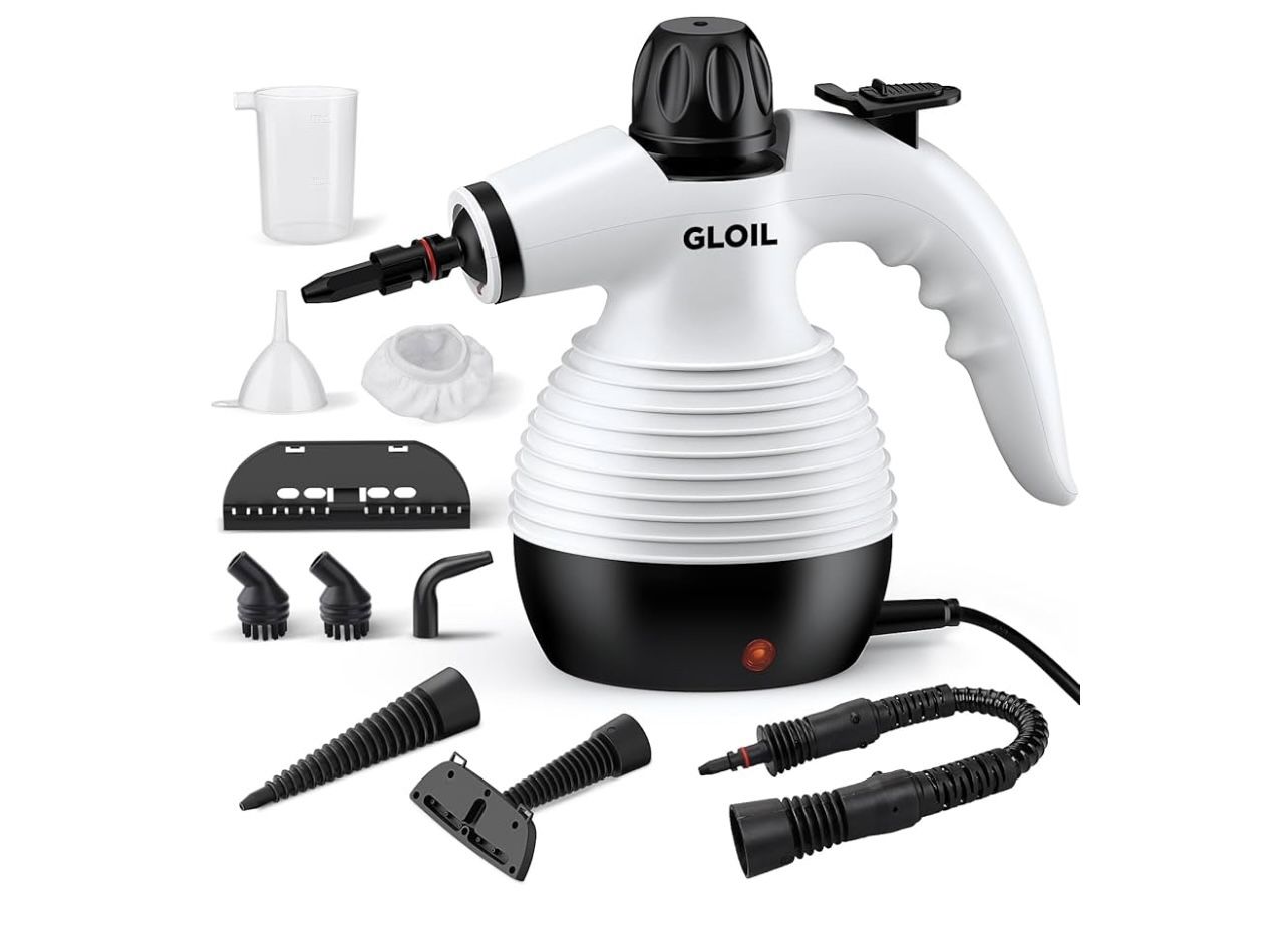 Handheld Steam Cleaner, Steamer for Cleaning, Multipurpose Portable Steam Cleaners for Home Use with Safety Lock and 10 Accessory Kit to Remove Grime,