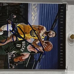 Autographed Steph Curry Card