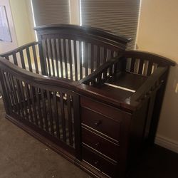 Baby Crib Solid Wood 