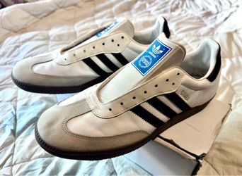 White Adidas Sambas size 12