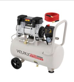 Ultra Quiet Air Compressor, Only 60dB, 6.4 Gallon Tank, Oil-Free, 110V/60Hz 2HP, 6.71CFM@115PSI, Air Compressor Perfect for Spray Painting, Auto Repai