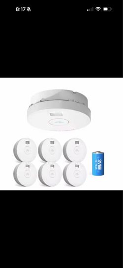 Innolink 10-Yr Battery Operated Smoke Detector, Fire Alarm w/Low Battery Warning