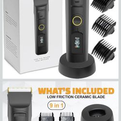 Brio Beardscape V2 Beard Trimmer for Men Professional with Low Friction Ceramic Blade, Cordless Professional Hair Trimmer for Barbers with 4 Hrs of Lo