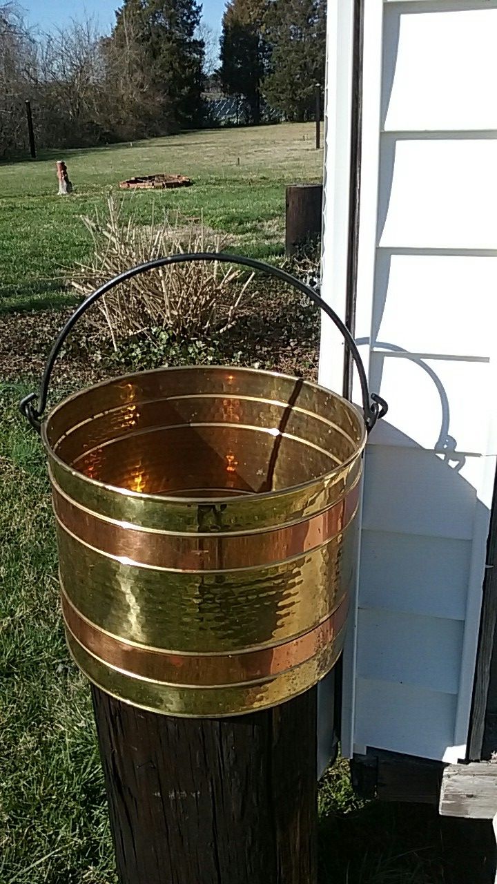 Ash or kindling bucket (Could be used for a PLANTER )