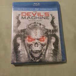 THE DEVIL'S MACHINE BLU-RAY +DVD COMBO PACK WHAT DIES LIVES AGAIN ! NEW & SEALED !