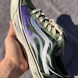 green vans flame pack