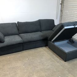 FREE DELIVERY- Brand New Black Cloud Couch