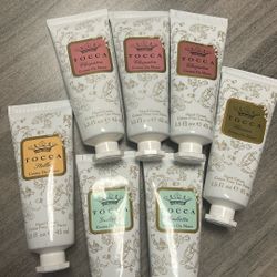 Tocca Beauty hand creams 