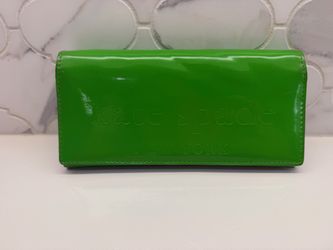 Kate Spade Bright Green Patent Leather Wallet – Vintage Y2K