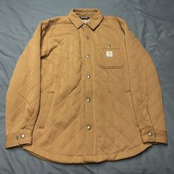 Men’s Carhartt Rain Defender Loose Fit Quilted Shirt Jacket - Size Small