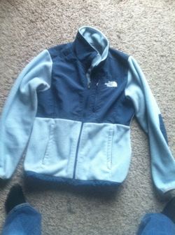 Woman's size small light blue northface fleece coat