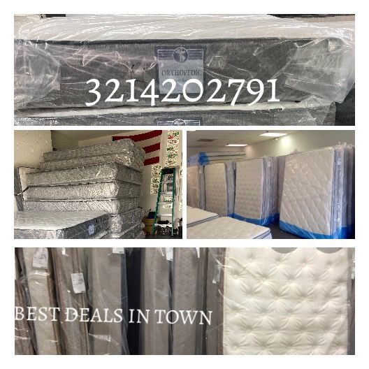 😴😴💤💤BIG PLUSH TOP MATTRESS STARTING AT $150 WITH FREE BOX SPRING BEST PRICE IN TOWN WHOLESALE PRICE💤💤😴
