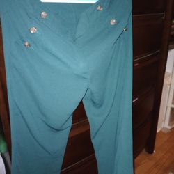 Pants Woman's Very J Large Emerald Green