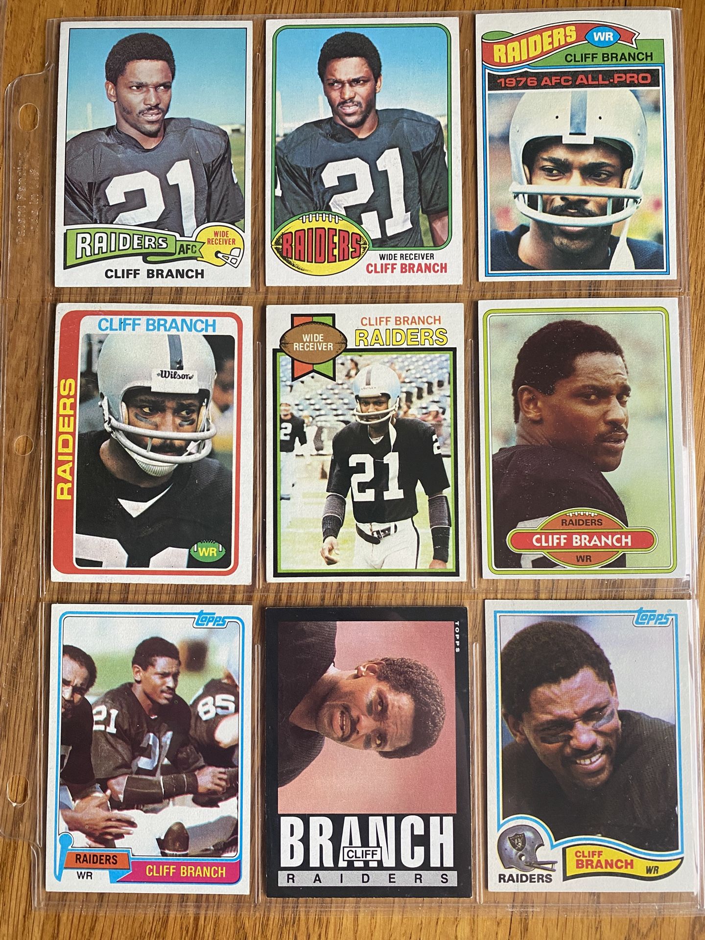 Cliff Branch NFL Cards