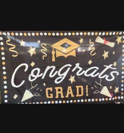 Large Graduation Backdrop