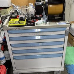 Medical cart used as toolbox