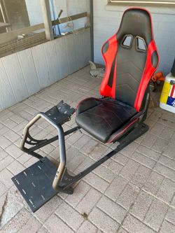 Racing simulator cockpit chair seat for racing games