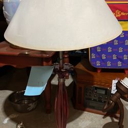 Antique Lamp With Shade 