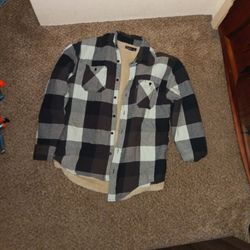 Small Flannel Button Up Jacket Callivile