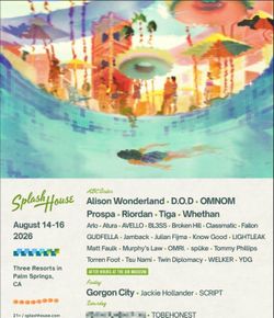 SPLASH HOUSE WEEKEND 2 + AFTERS COMBO