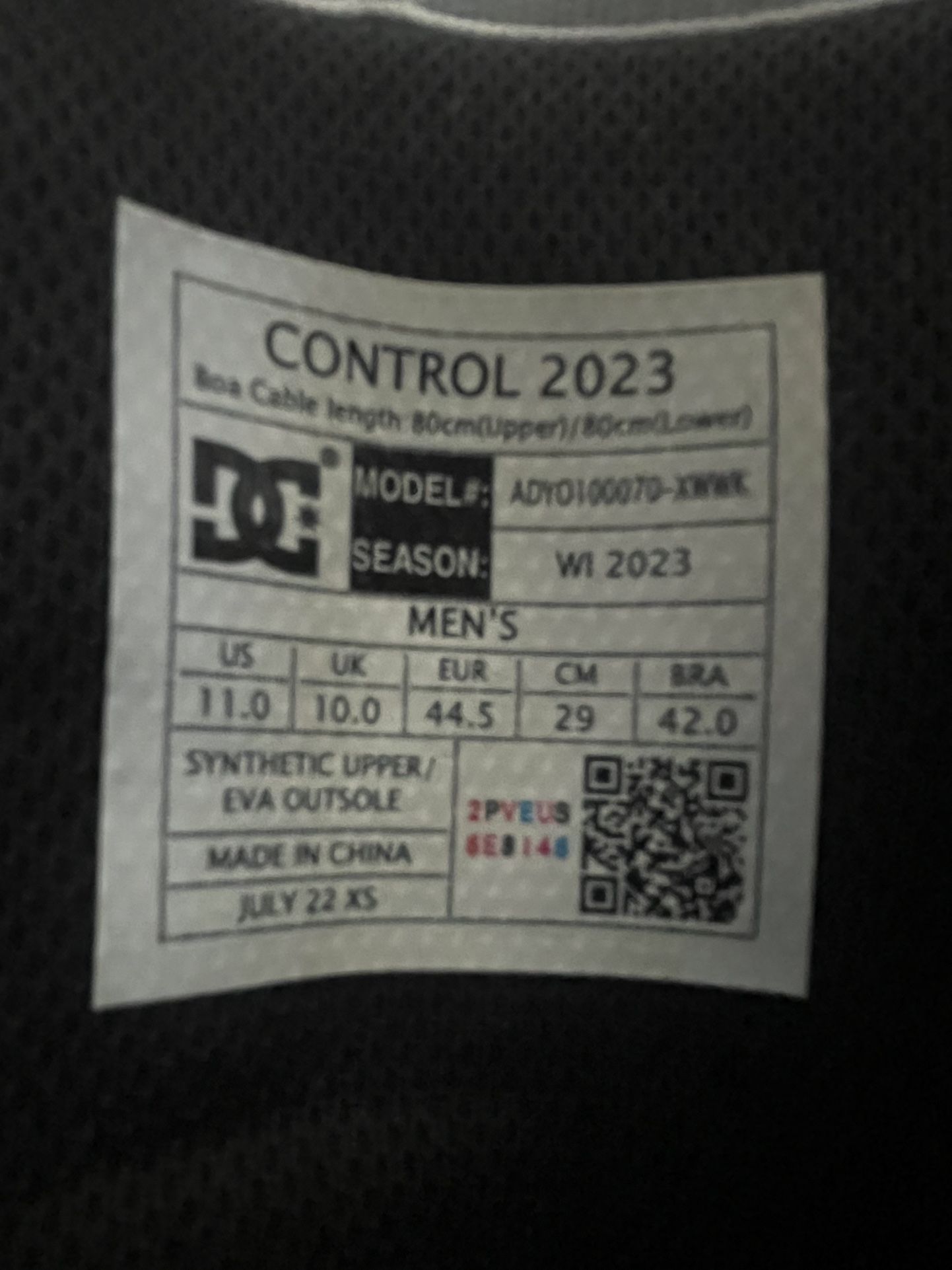 *NEVER USED* Men’s DC Control Snowboard Boots 2023 