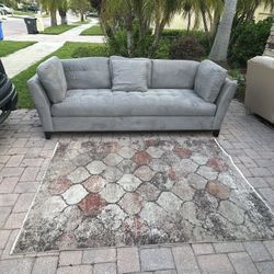 Sofa King Comfortable Used Cindy Crawford Gray Tufted Sofa Couch For Sale! Free Local Delivery 🚚  