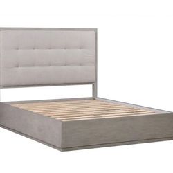Modus Furniture California King Size Bed Oxford Upholstered