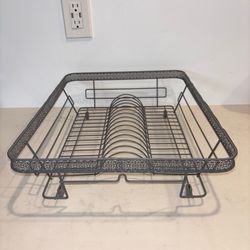 Gray dish rack