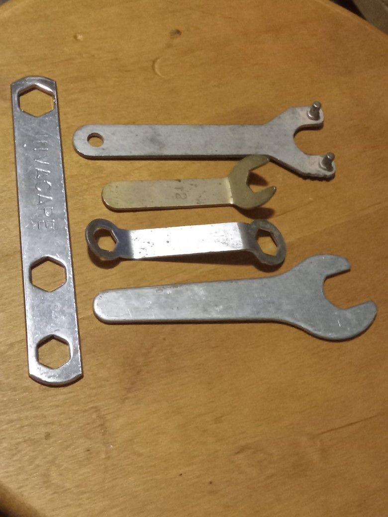 Vintage Flat Wrenches Lot Of 5