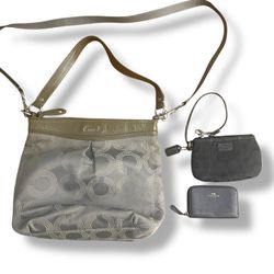 Coach Lot Purse, Wristlet, And Coin Purse 