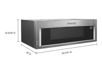 KITCHEN AID Low profile Range Hood microwave NEW