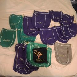 34 Crown Royal Cloth Sack Bags