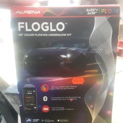 FloGlo Rainbow Chasing LED Light Strips Underglow Kit for Car, Car LED Lights Exterior Device, Flowing Color Under Glow Light Kit for Trucks