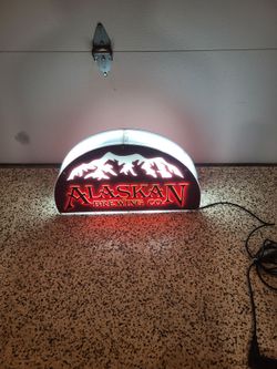 Alaskan brewing bar light