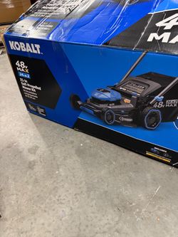 Kobalt 48V MAX (24Vx2) 21-in Self-Propelled Mower Kit, two 6.0Ah Batteries/chargers