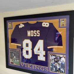 Randy Moss Framed Jersey 