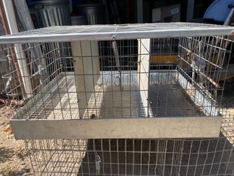 metal three divider with tray Animal cage, animal transport metal three divider with tray