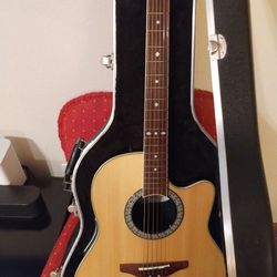 Ovation Electric Acoustic Guitar. Mint, in original hardcase .  $260