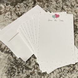"Save the Date" Cards for a Wedding. Printable Cards + Envelopes