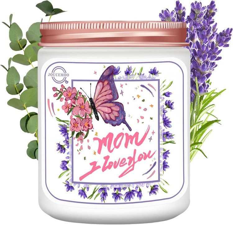 Mom candle Lavender Eucalyptus Soy Aromatherapy Candle 50 hour long burning