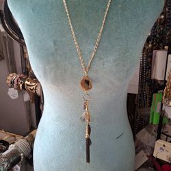 Tassel Pendant Long Necklace 