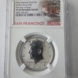 2018 S Kennedy Half Dollar Silver Reverse Proof 