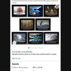 Framed Motivation Art