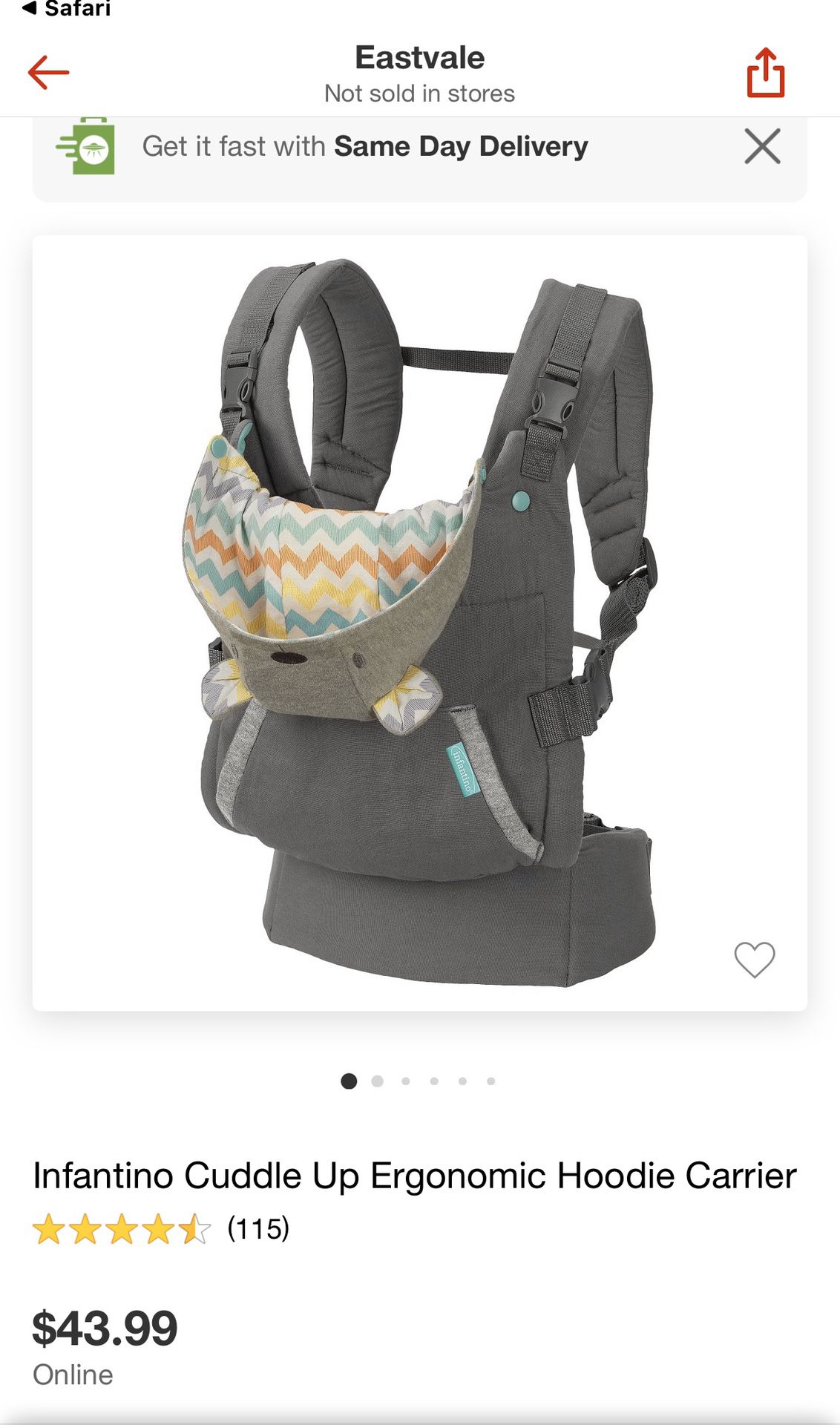 Infantino baby carrier