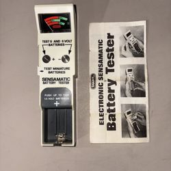 Vintage Snapit Sensamatic Battery Tester 1981: Use For Parts/not Working