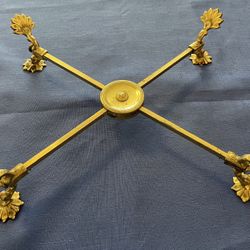 Amazing Antique 19th Century Solid Brass Planter Stand 