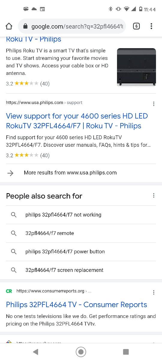 Phillips 32inch Roku Tv