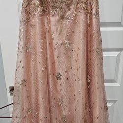 Rose Gold Pink Women's Dress