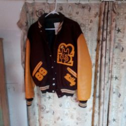 Letter Man  Coat 1989  Leather Very Good Condition
