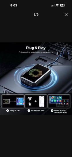 5 -in-1 Multi Video Car Play Android 13 Video AI Box Wireless Carplay Adapter HDMI Multimedia Netflix YouTube 4/32g